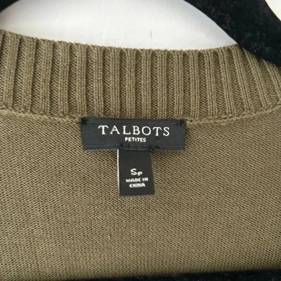 Talbots Pima cotton stripe cardigan - Picture 5 of 13